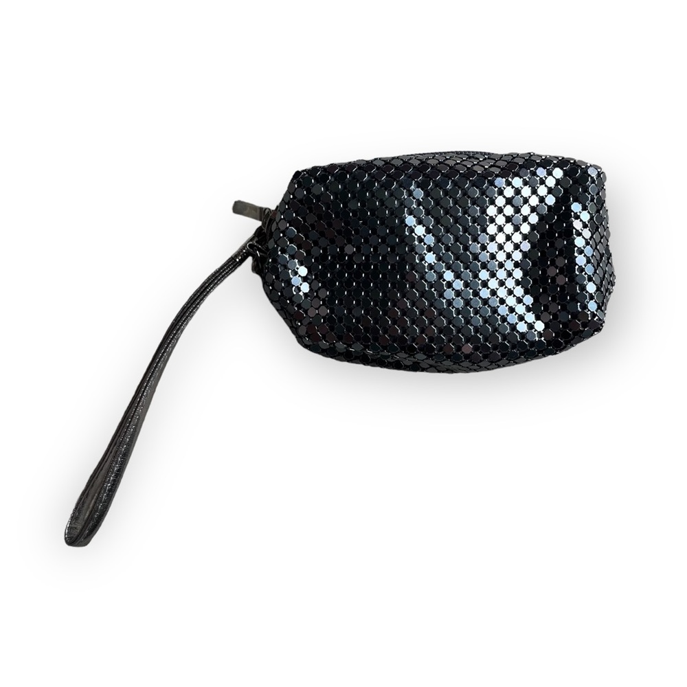 ORLY Chain Mesh Gunmetal Wristlet